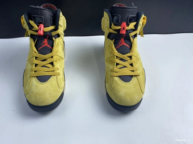 Rep Onekick X TRAVIS YELLOW 6 JORDAN CN1084-300 SCOTT AIR 0817